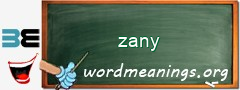 WordMeaning blackboard for zany